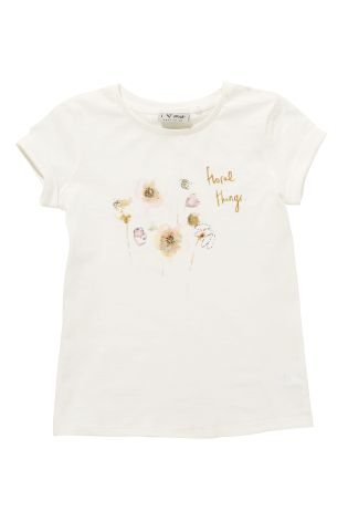 Embellished Flower T-Shirt (3-16yrs)